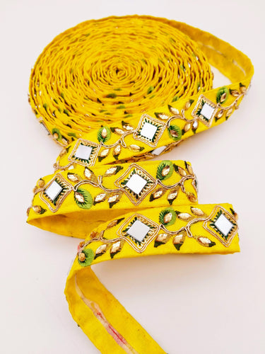 Yellow Silk Trim